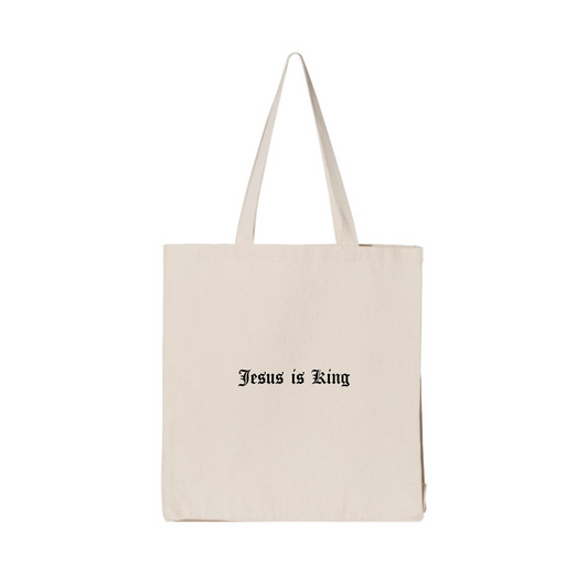 JESUS IS KING TOTE BAG